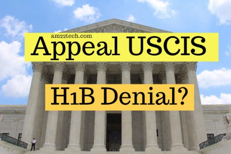 Appeal USCIS H1B Denial