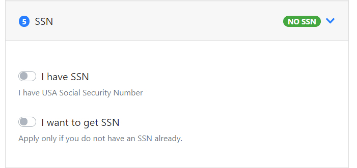 SSN application with EAD