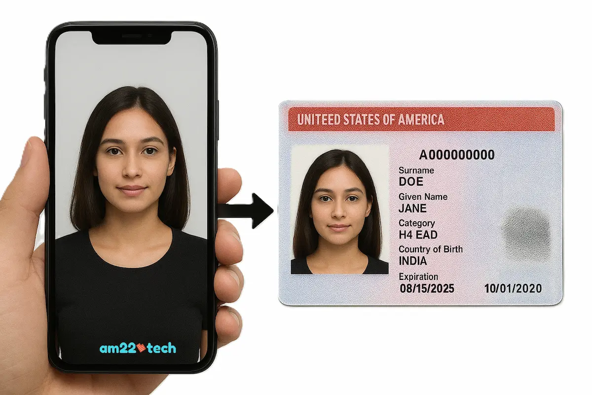 H4 EAD Photo for Work Permit USCIS Approved Guidelines