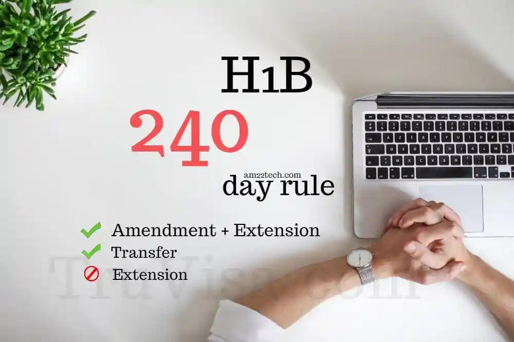 H1B amendment + extension, transfer can work after 240 days