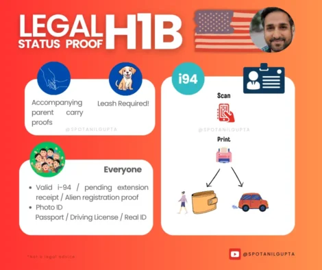 Legal status proof for visa holders in USA