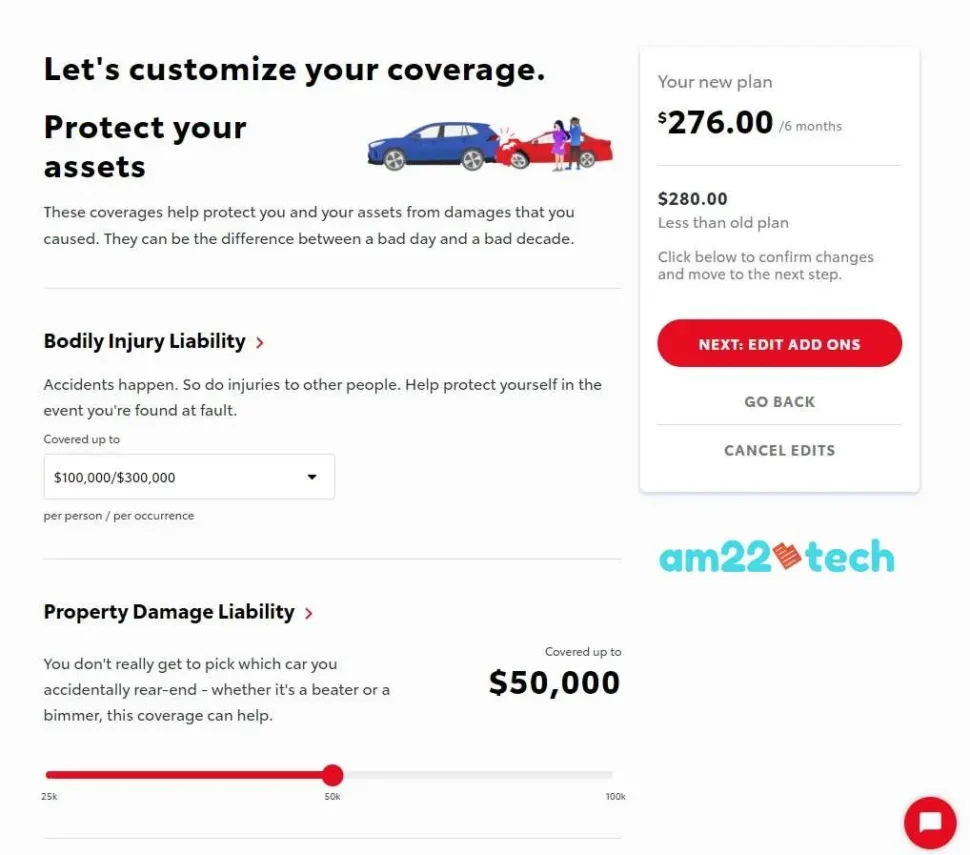 Car insurance - Choose only liability part